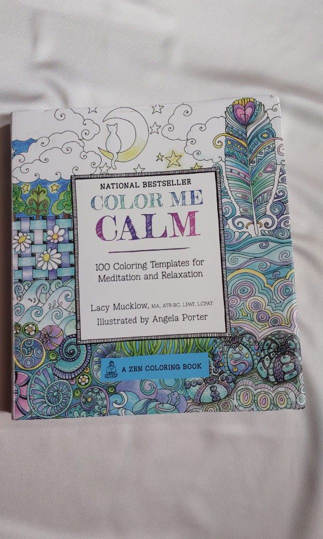 Zen Coloring Book | Color Me Calm, Hobbies & Toys, Books & Magazines