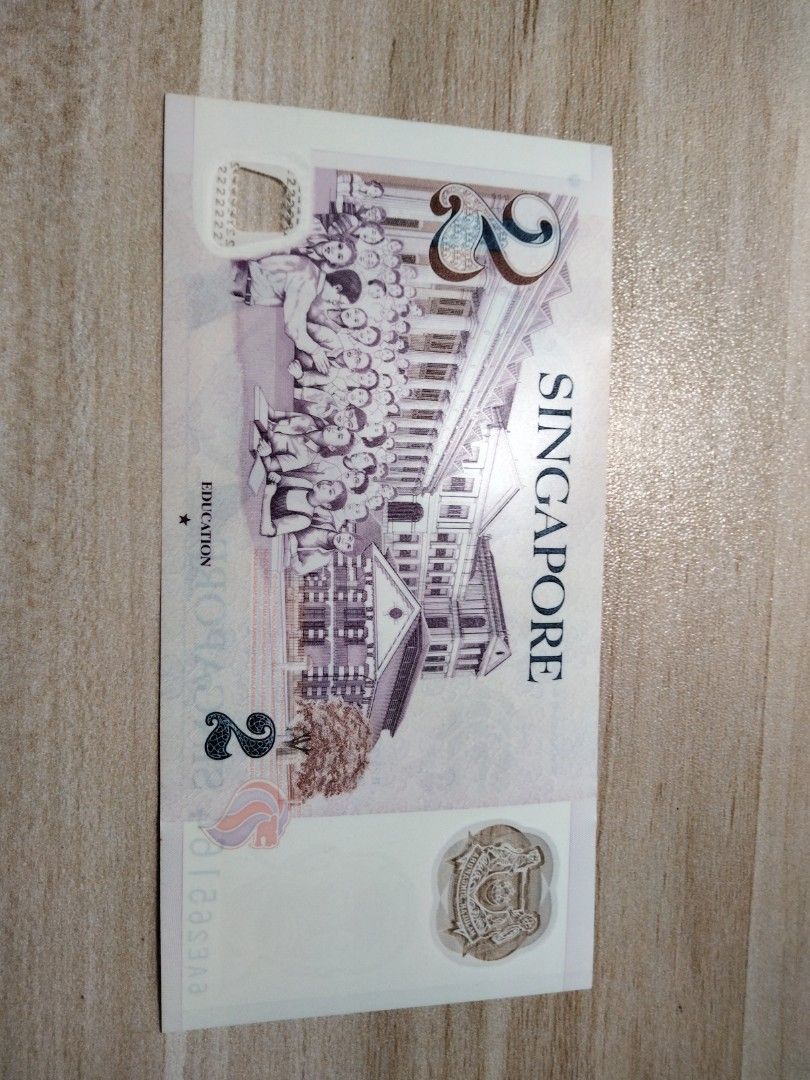 Singapore $2 note, Hobbies & Toys, Memorabilia & Collectibles, Currency ...