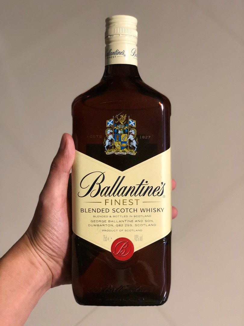 750ml Ballantine's Finest Whiskey Blended Scotch Whisky Alcohol