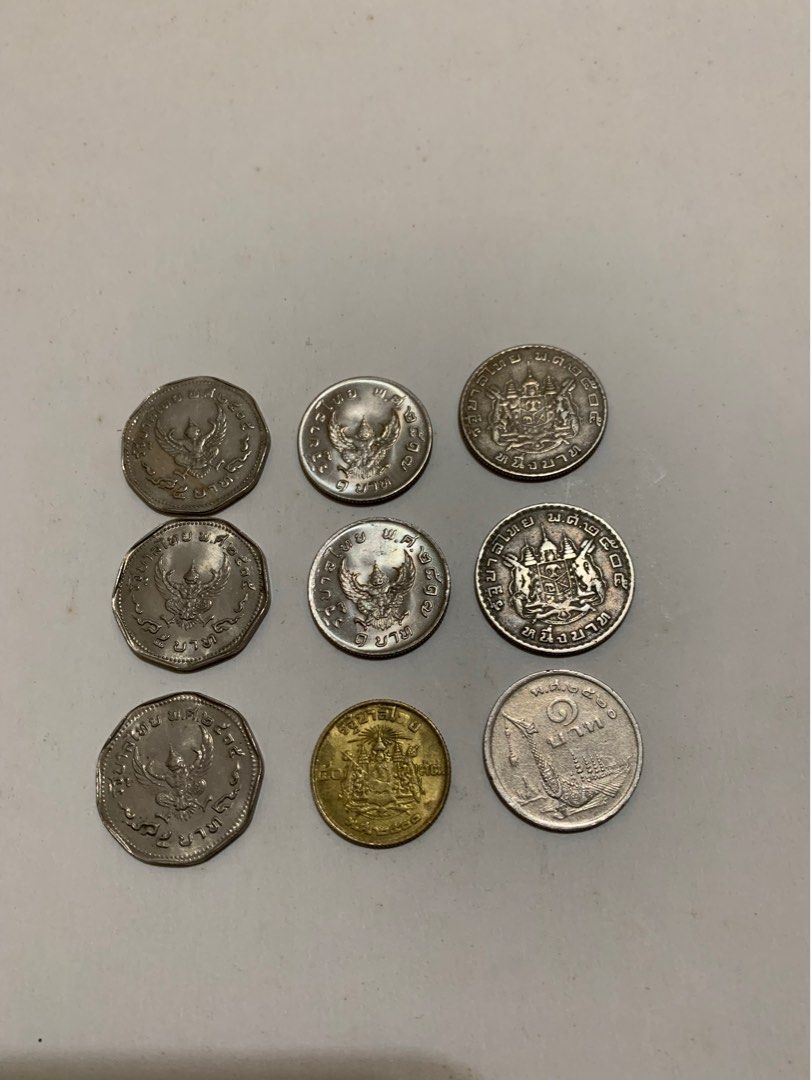 泰銖泰國舊錢幣, 興趣及遊戲, 收藏品及紀念品, 錢幣- Carousell