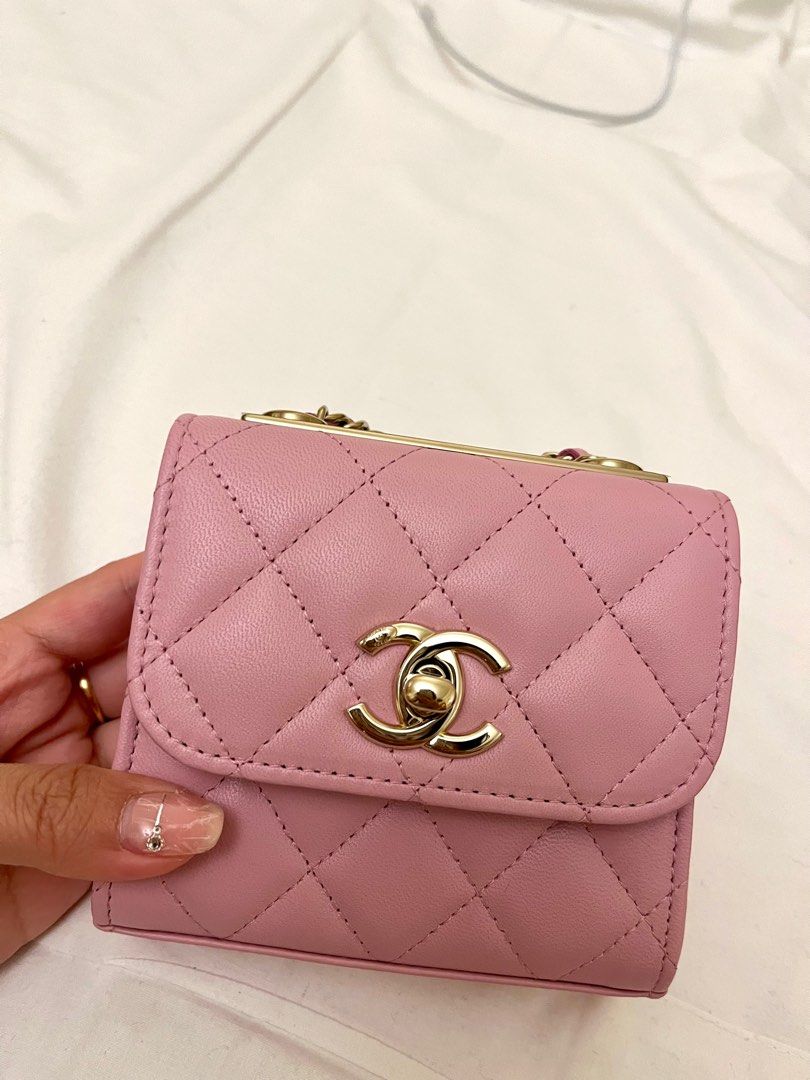 💖 Chanel 22S Pink Trendy CC Vanity Clutch with Chain, Luxury, Bags &  Wallets on Carousell