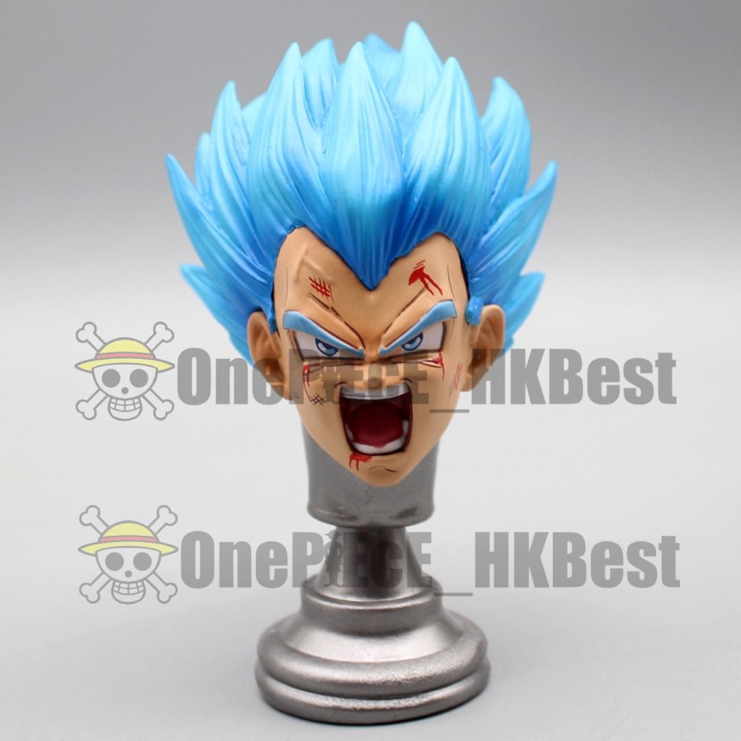 龍珠 Dragon Ball 比達 貝吉塔 超級撒亞人 自爆比達 (27cm) [共四頭雕 配有頭雕座], 興趣及遊戲, 玩具 & 遊戲類 ...