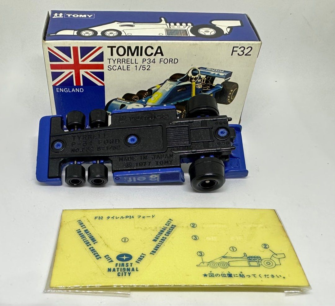 平放絕版日制多美卡made in Japan Tomica F32 Tyrrell P34 Ford 1/52