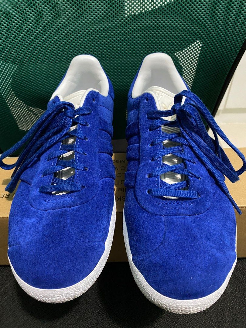 Adidas gazelle stitch and turn blue best sale