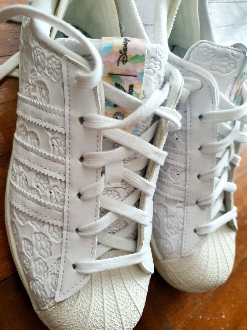 Adidas ORIGINALS Disney Superstar Shoes Women White Bambi Sneaker