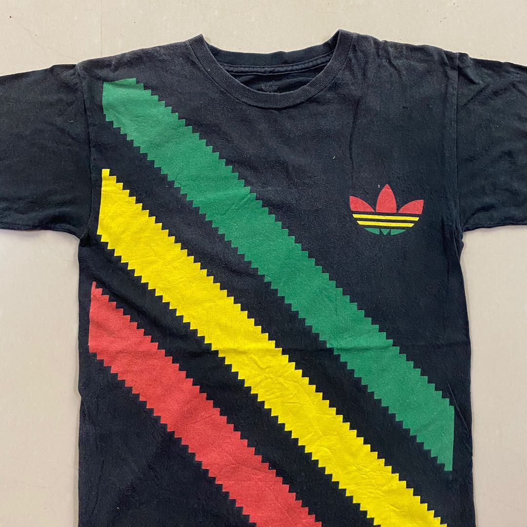 T shirt top adidas rasta
