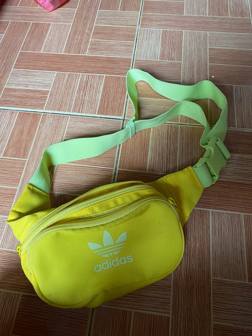 ADIDAS YELLOW BELT BAG, Men's Fashion, Bags, Belt bags, Clutches and