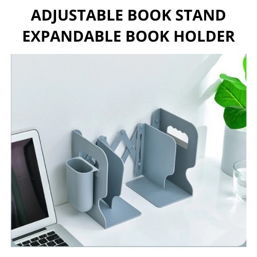 ADJUSTABLE BOOK STAND EXPANDABLE BOOK HOLDER/ SHELF/ BOOK RACK FOR TABLE, Furniture & Home