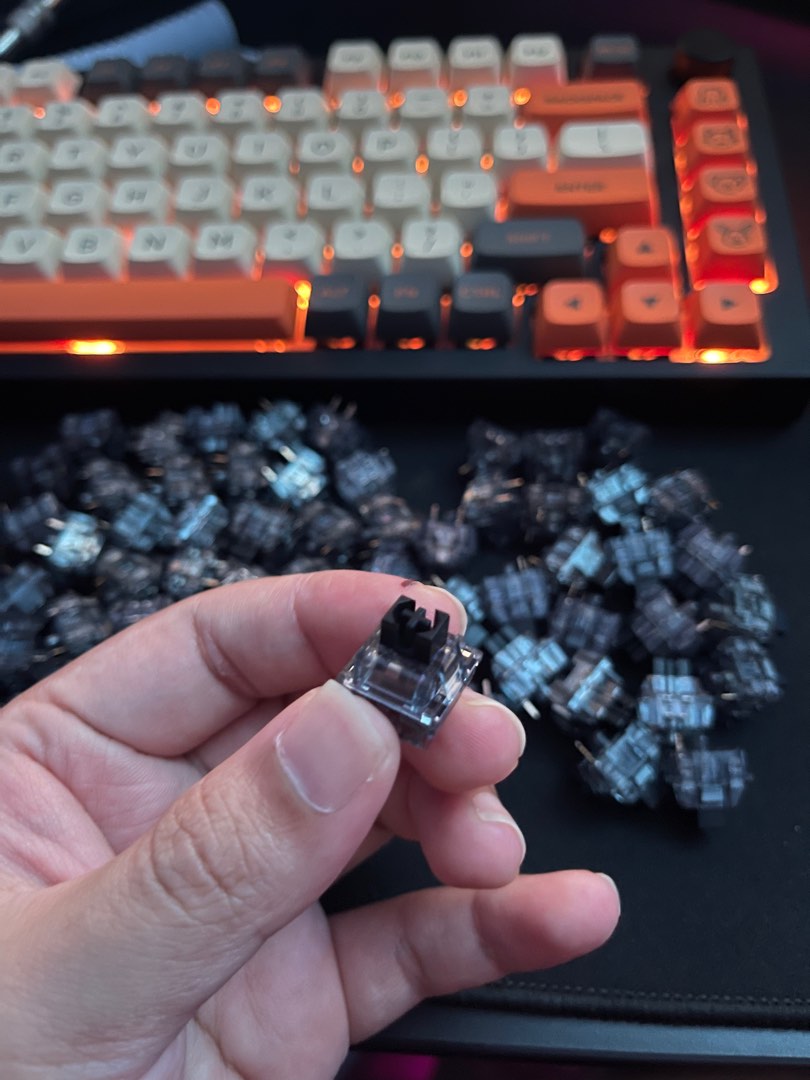 Akko Jelly Black linear switches, Computers & Tech, Parts & Accessories
