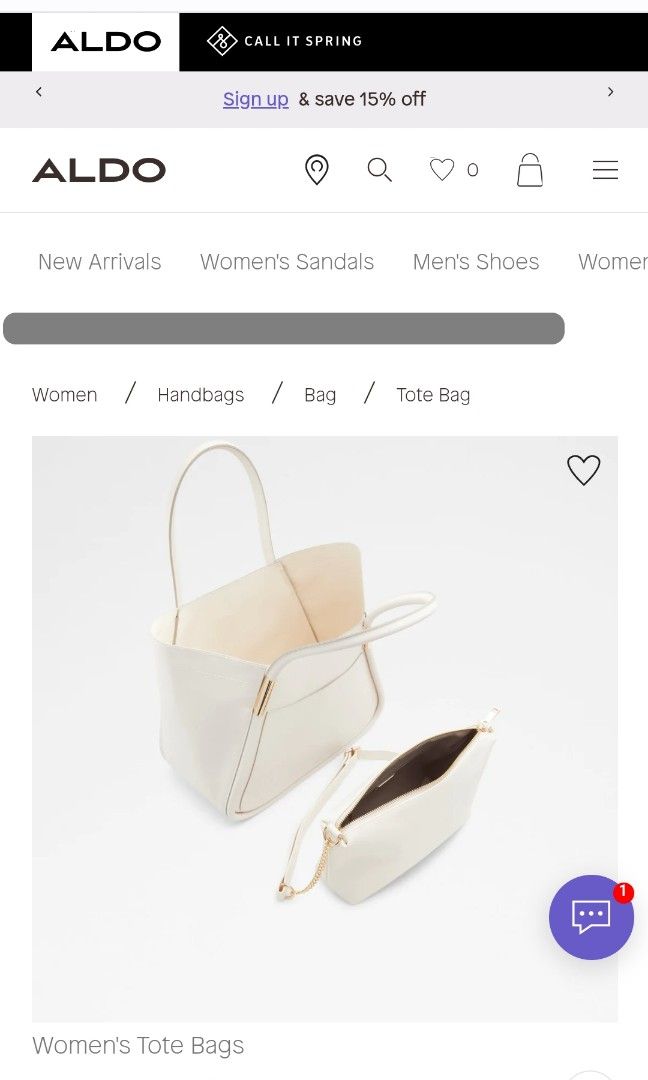 Aldo womens clearance tote bags