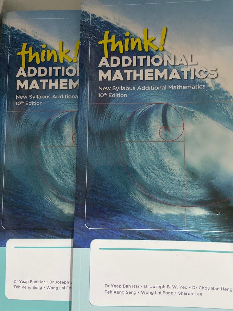 Amath Textbook think! additional math textbook, Hobbies & Toys, Books ...