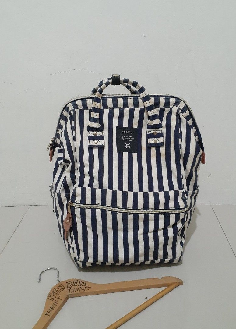 Anello Classic Canvass Backpack Stripe