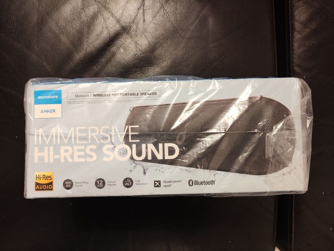 Anker Soundcore Motion+ 全新未拆 防水藍芽喇叭 聲闊 音響 Boost select pro, 耳機及錄音音訊設備 ...