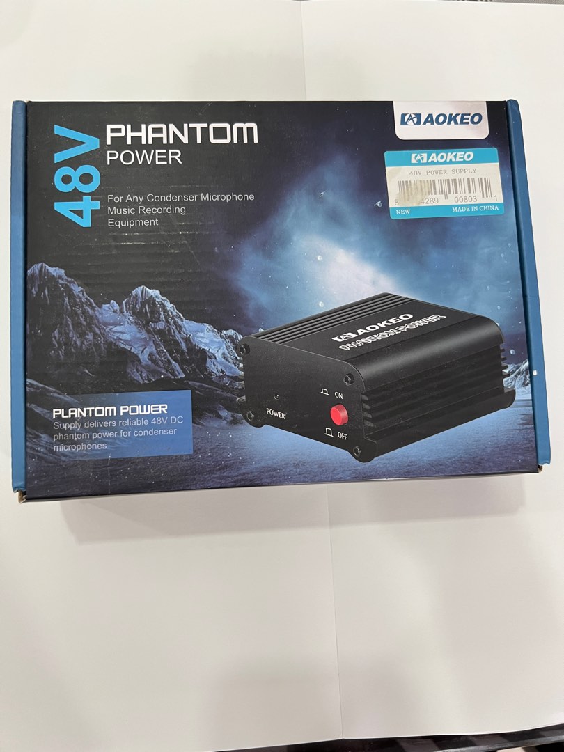 Aokeo 48V Phantom Power Supply, Audio, Other Audio Equipment on Carousell