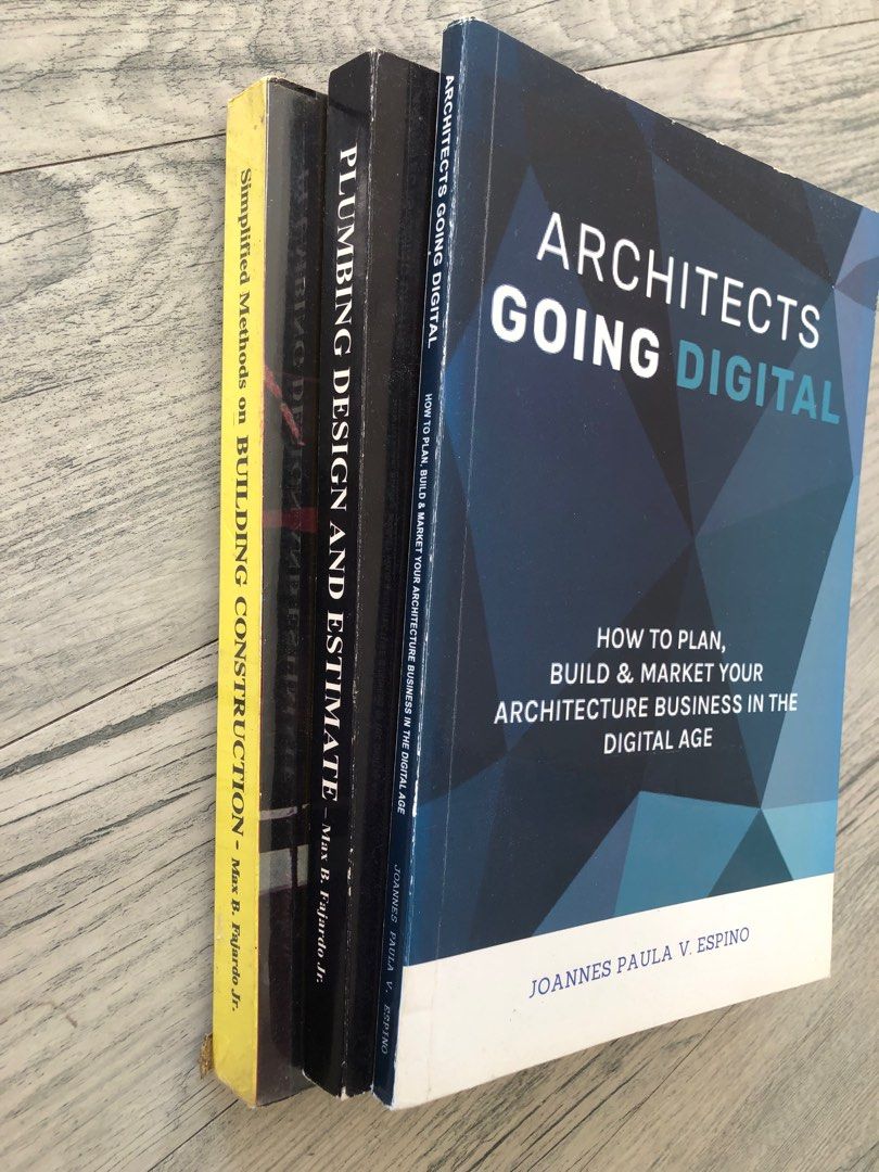 Architecture & Construction Books (Category: Textbooks) located in Manila. Submitted by safemountain_2a95d8 (Listing ID 1208432396, Image 2). Description: Architects going digital- SOLD .