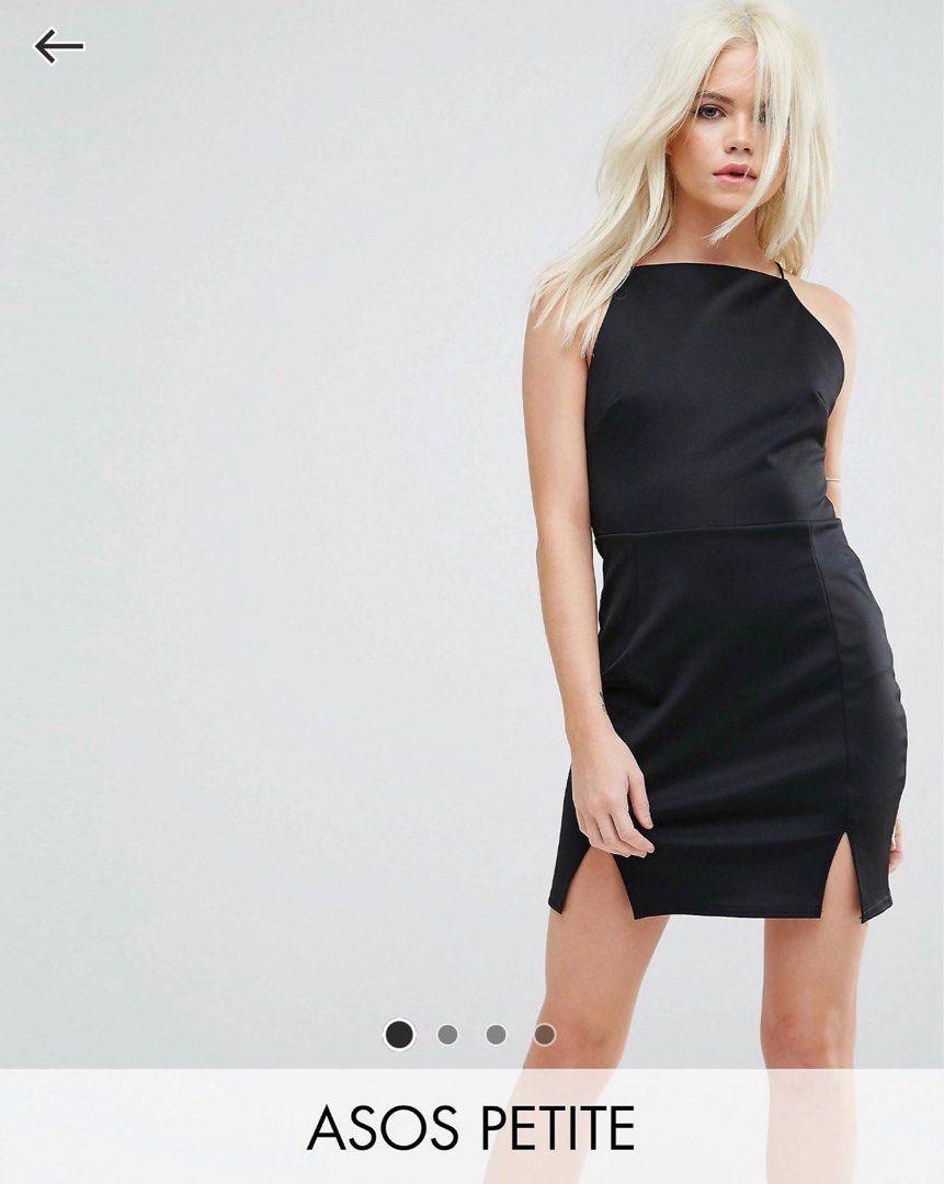 ASOS Double Split Cross Back Mini Dress Women s Fashion Dresses Sets Dresses on Carousell