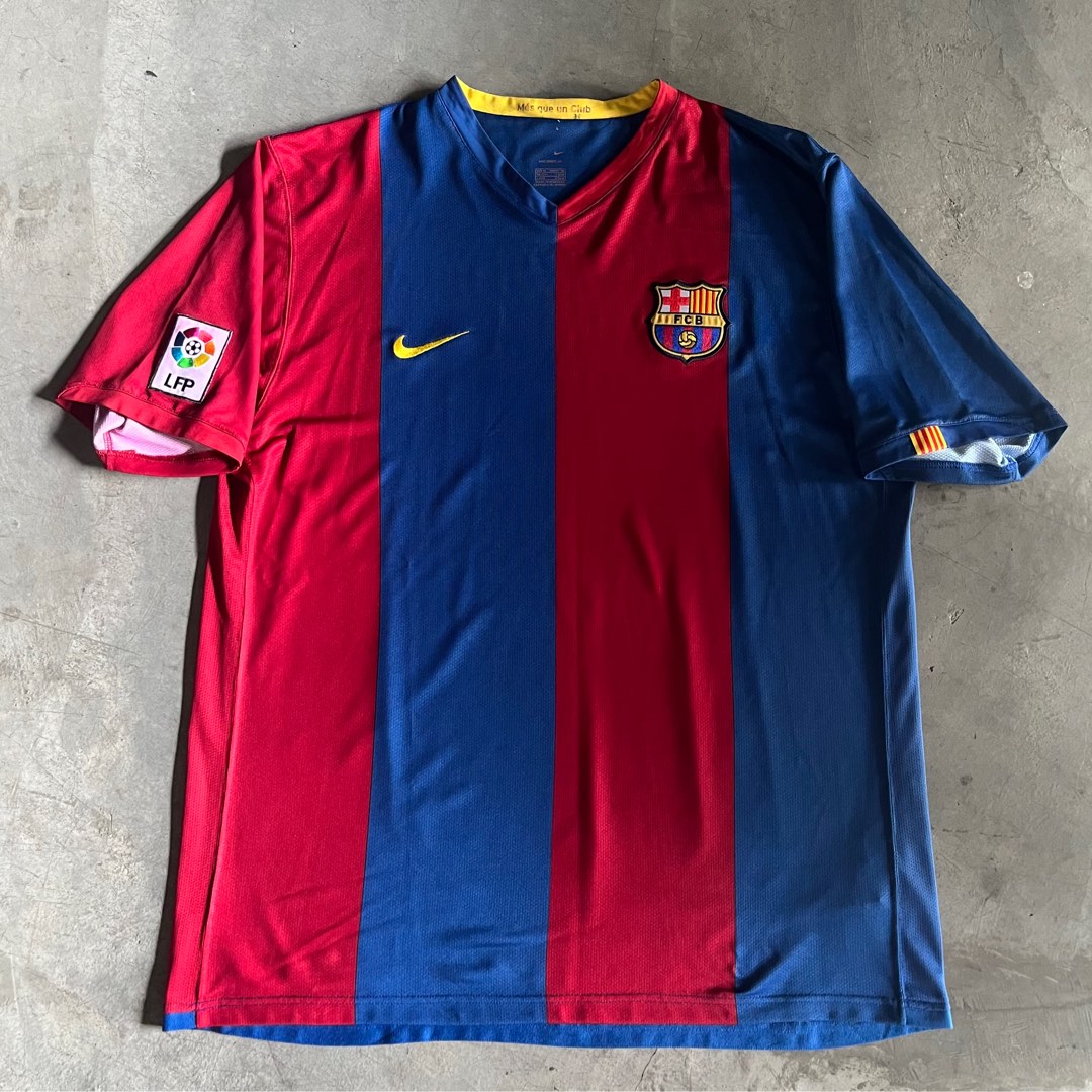 Authentic barcelona 06/07 nike home jersey, Men's Fashion, Tops & Sets ...