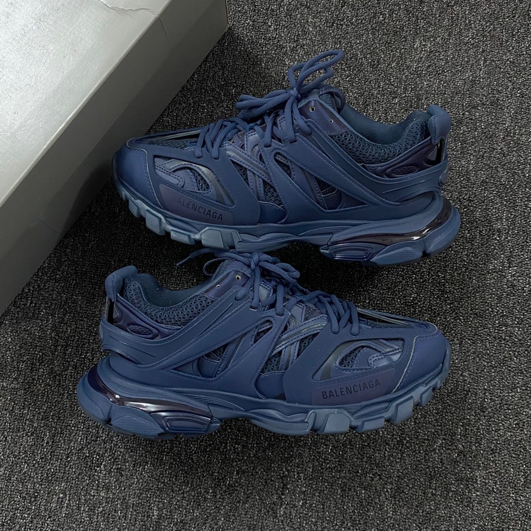 Balenciaga track hot sale navy blue