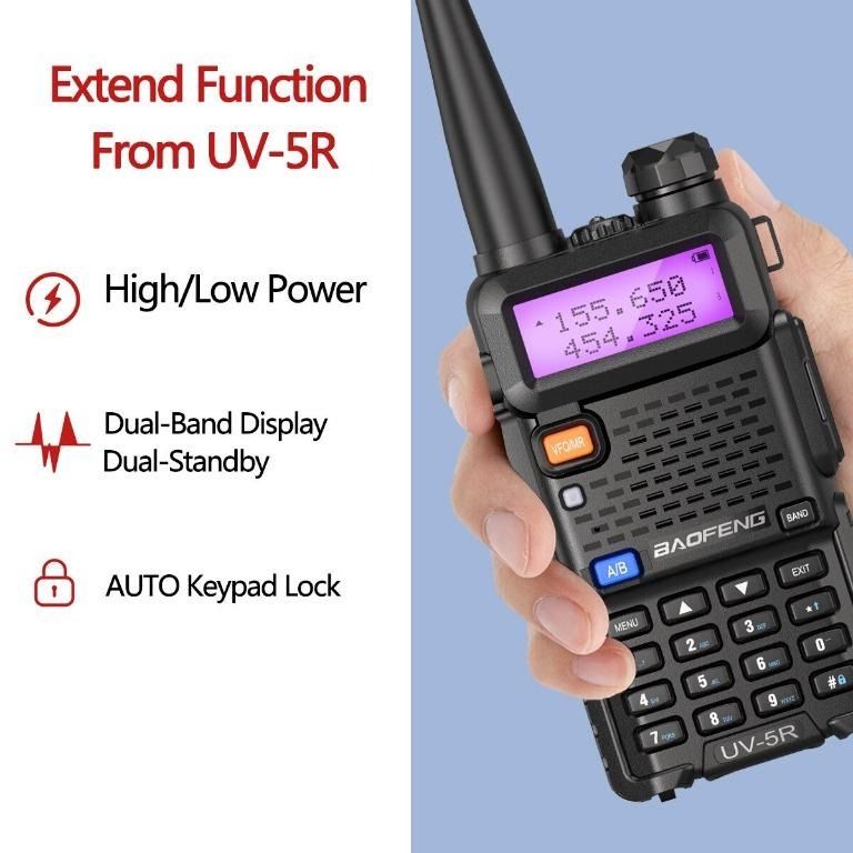 Baofeng BFUV5R Portable Walkie Talkie Pofung UV5R VHF/UHF Dual Band