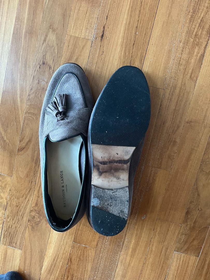 Baudoin and Lange Tasselled suede loafer 43, Men's Fashion, Footwear ...