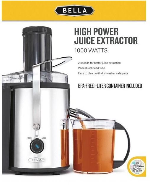 Bella high discount power juicer
