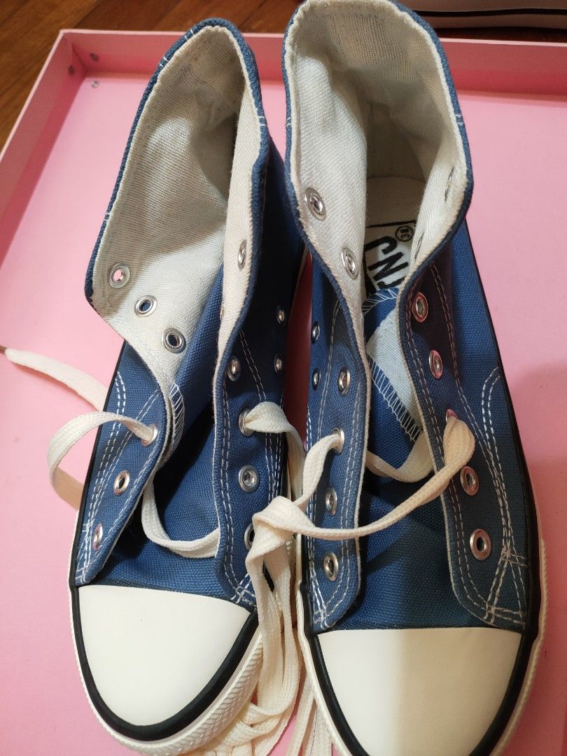 Red white and blue canvas shoes store