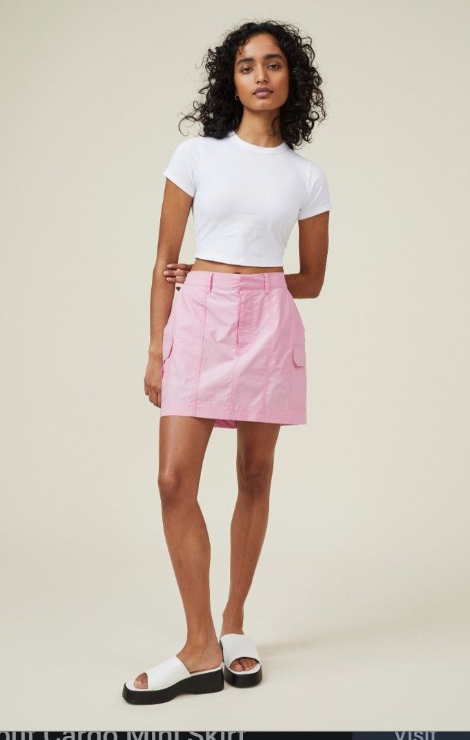Pink skirt 2025 cotton on