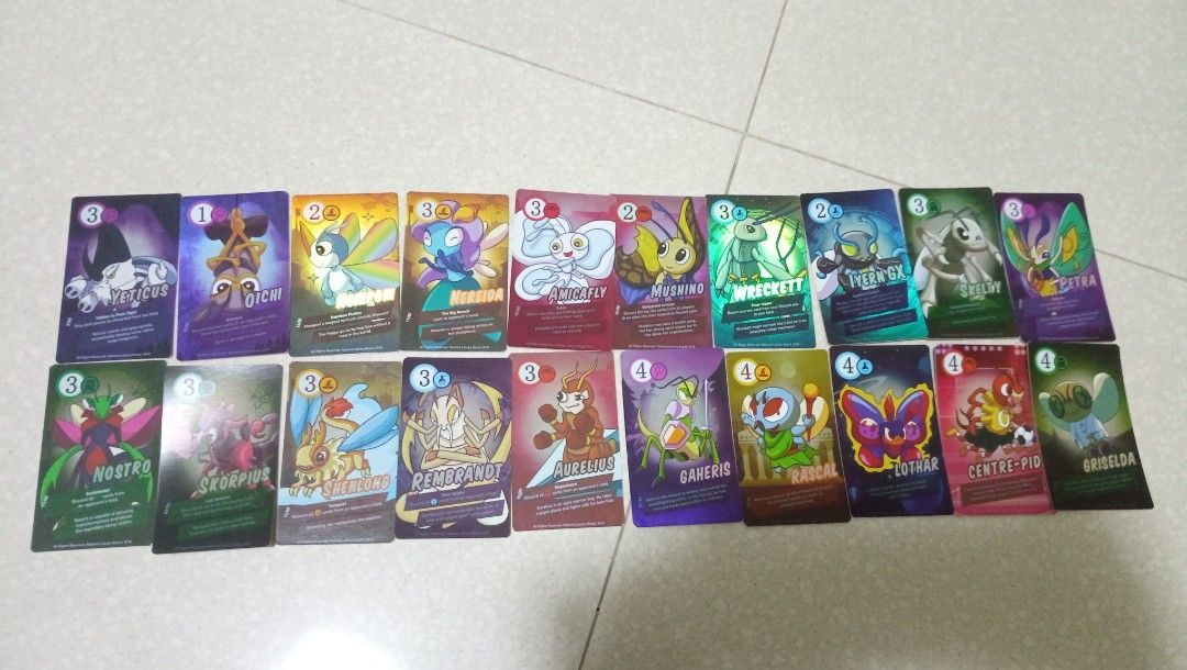 Book bugs 2 cards (Category: Other Merchandise) located in Singapore. Submitted by taylorlol (Listing ID 1208414708, Image 2). Description: book bugs 2 all designs available in sets. limited loose cards depend on availability. :) all cards are well kept *normal cards $0.80 each shiny cards $2 each full set $55 *The price is fixed. *Min purchase at least 2 shiny or 4 normal *No mailing *Paylah/ Paynow to reserve. Not refundable. *Item to collect w