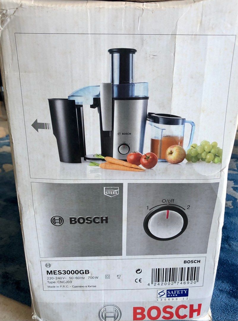 Bosch Juicer MES3000GB, TV & Home Appliances, Kitchen Appliances