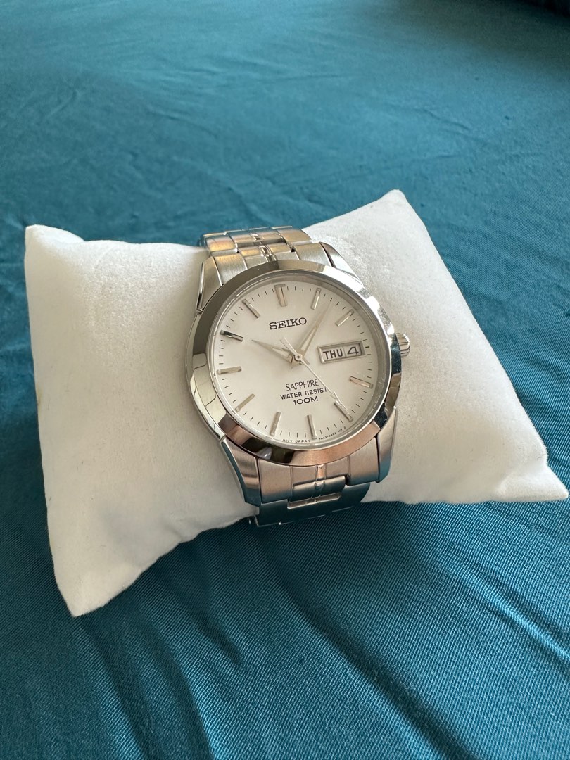 BRAND NEW SEIKO SAPPHIRE CRYSTAL 100M WATER RESIST WATCH, Luxury, Watches  on Carousell