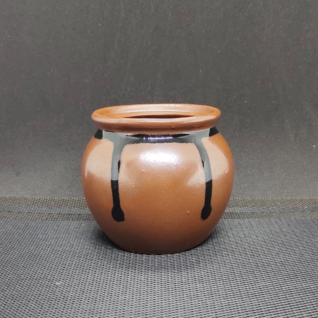Brown Ceramic Jar/Pot/Vase/Planter, Furniture & Home Living, Home Decor
