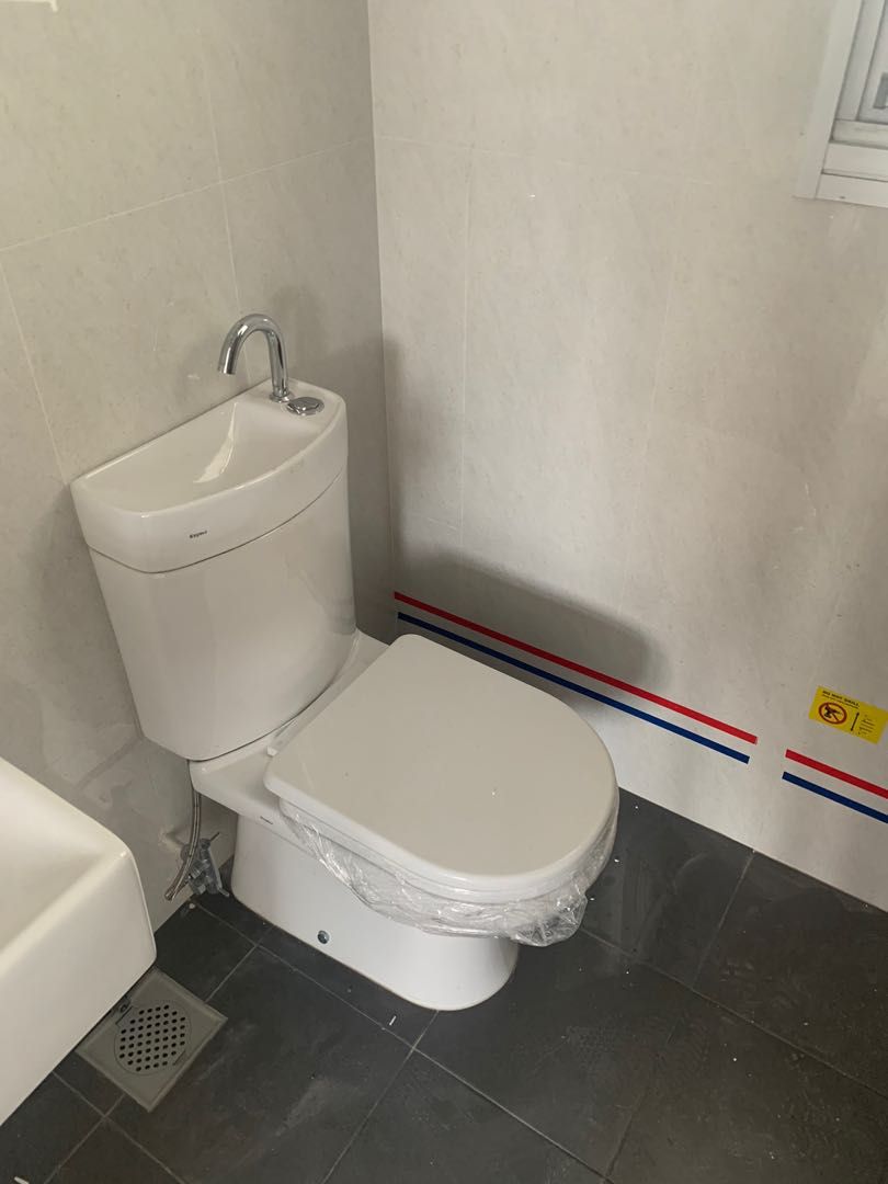 2 full sets of BTO Toilet Bowl , Basin set, shower fittings set