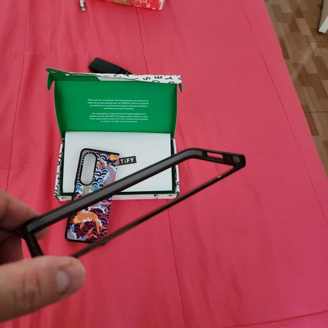 Casetify Z Fold 4 Koi tattoo style case, Mobile Phones & Gadgets