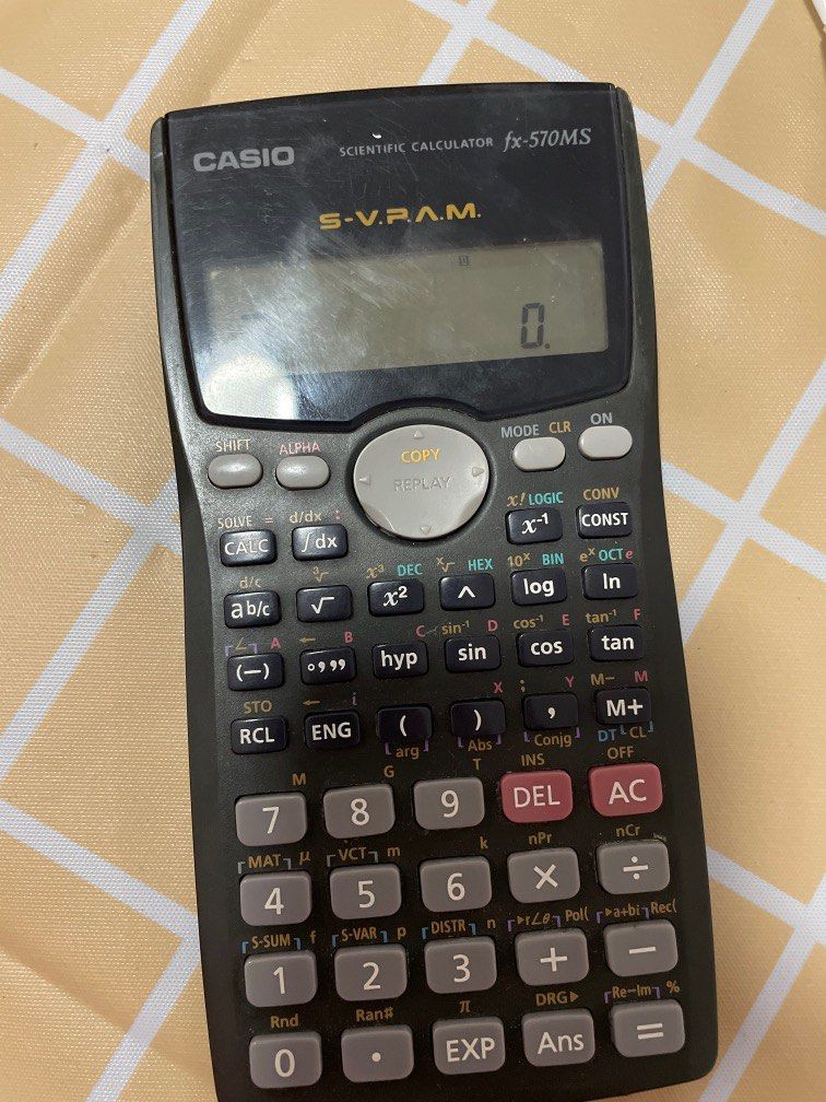CASIO Scientific Calculator fx570MS with spare batteries, Hobbies