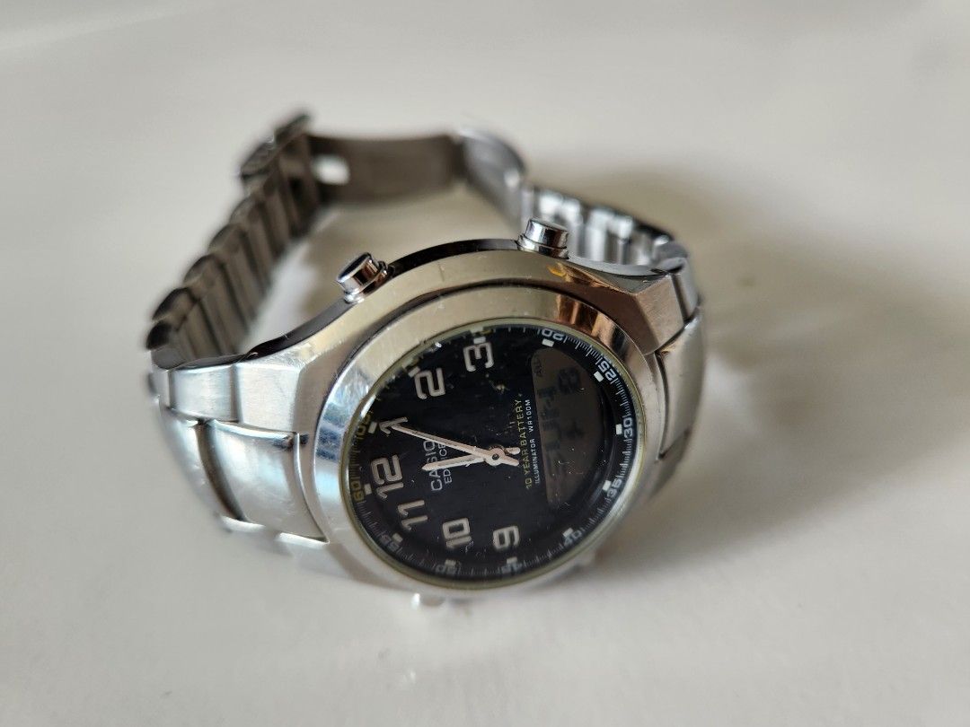 Casio watch top metal band