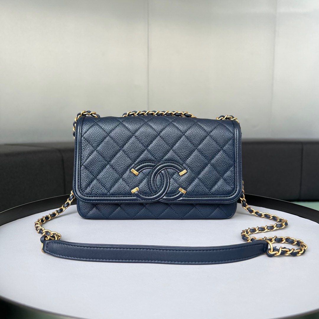 Chanel CC Filigree Flap Small