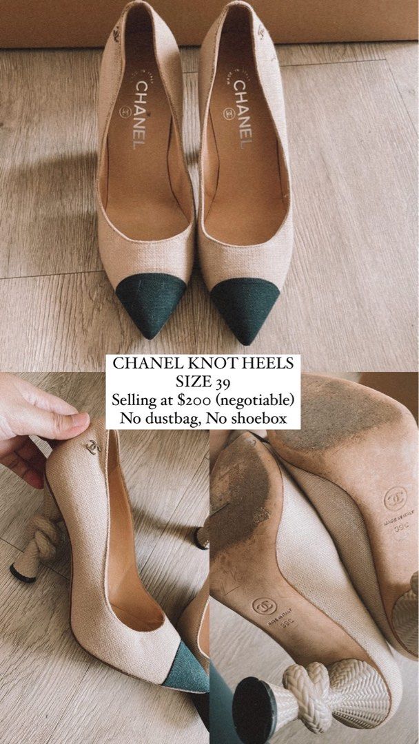 Chanel new arrivals knot heels