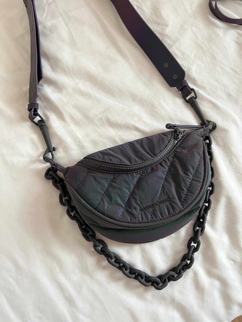 Charles & keith hotsell half moon crossbody bag