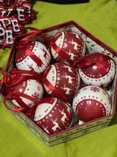 Christmas Decor/ Xmas Balls with box