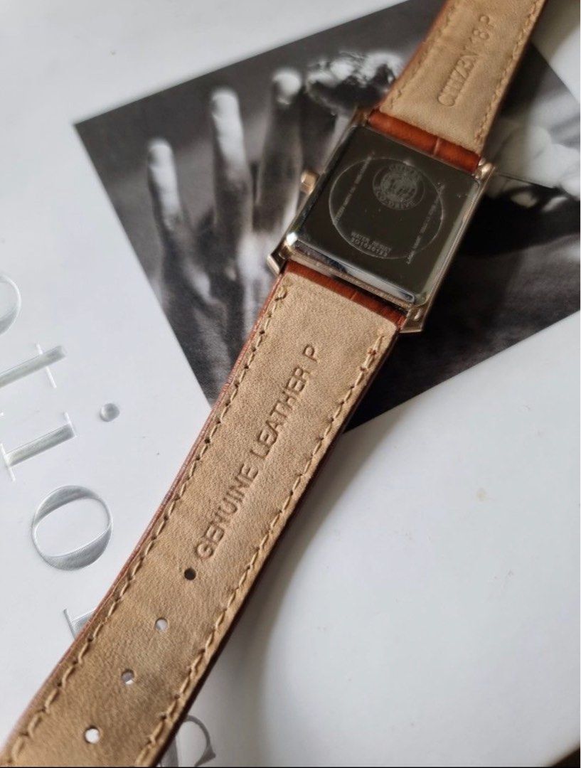 Citizen on sale genuine leather