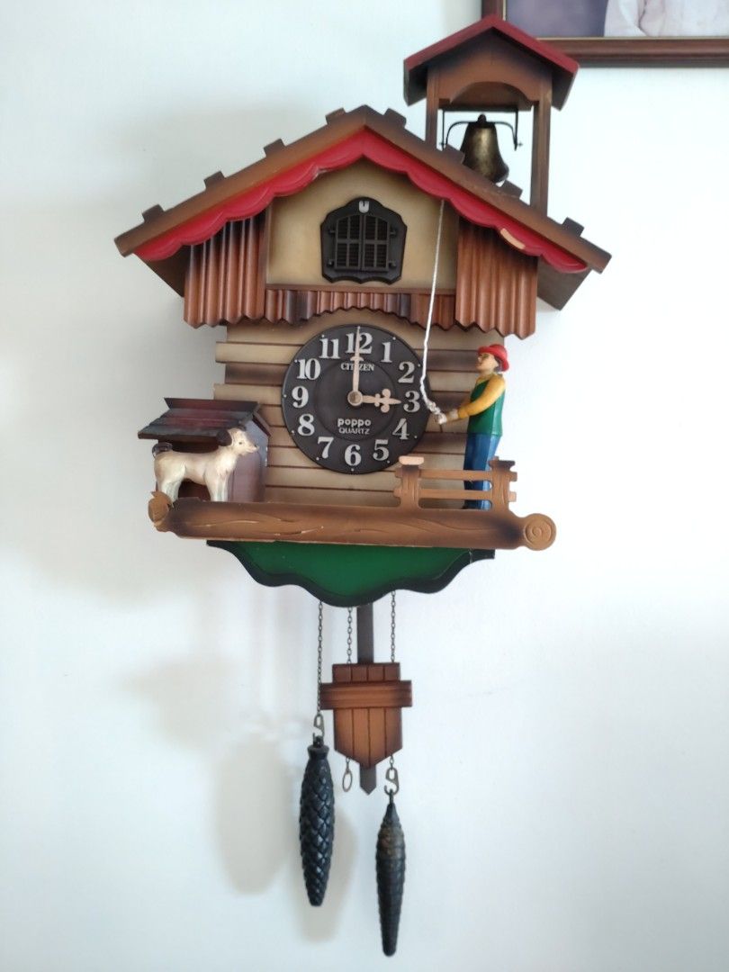 Citizen Poppo Cuckoo Clock, Furniture & Home Living, Home Decor, Clocks