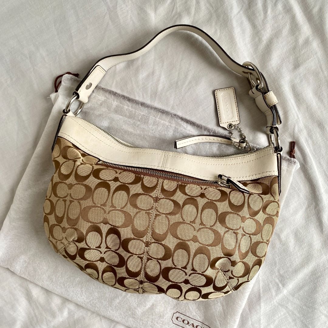 White coach sale hobo bag