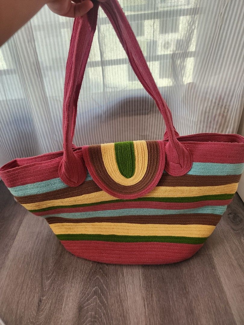 Colourful beach bag clearance