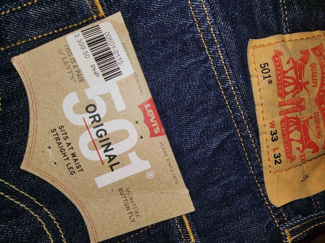 Dark Blue Levi'S 501., Men'S Fashion, Bottoms, Jeans On Carousell