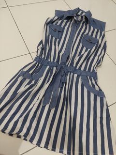 Denim stripes dress