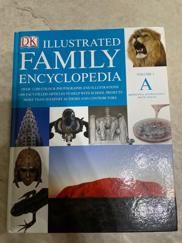 DK Illustrated Family Encyclopedia Volume 1 A Hobbies Toys Books