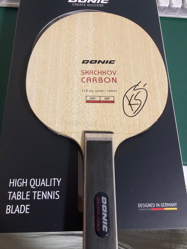 Donic skachkov carbon, Sports Equipment, Sports & Games, Racket & Ball ...
