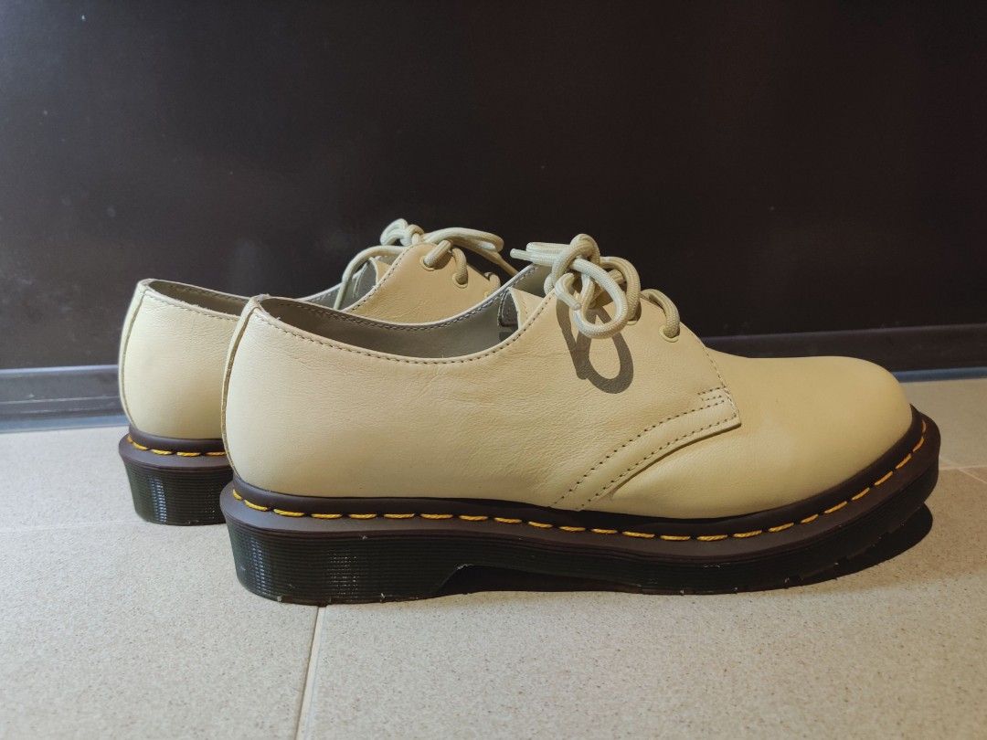 Pastel yellow dr martens sale