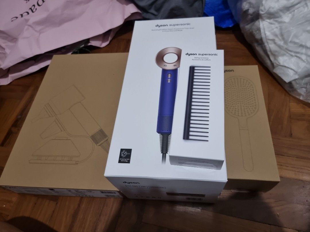 Dyson Supersonic gift Set blue/rose colour, Beauty & Personal Care