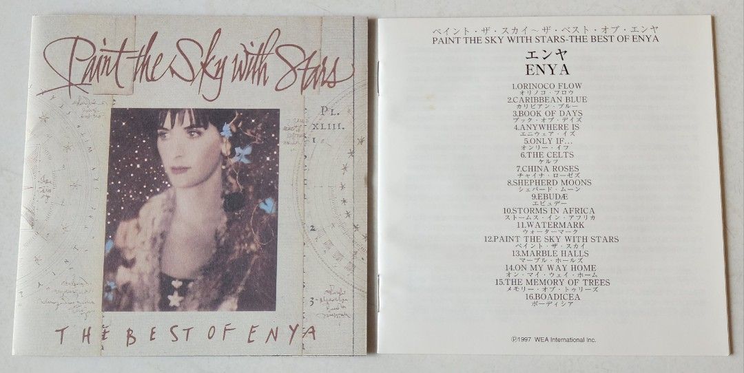 Enya Paint The Sky With Stars JAPAN PRESS CD, Hobbies  Toys, Music   Media, CDs  DVDs on Carousell